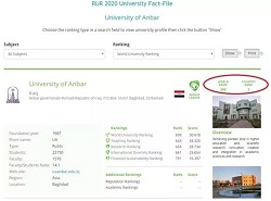 جامعة الانبار في المركز الثالث 